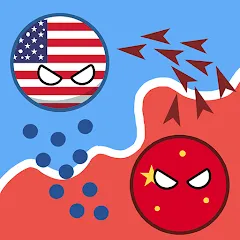 Скачать Взломанная Country Balls: World War на Андроид (Много денег) бесплатно