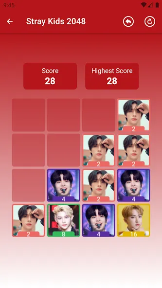 Stray Kids 2048 Game (Стрей Кидз 2048 игра) МОД/Взлом [Много денег, Монет и Все открыто] Screenshot 4
