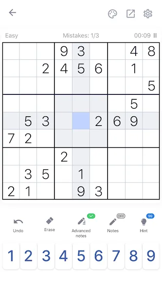 Sudoku - Classic Sudoku Puzzle МОД/Взлом [Меню, Бесконечные монеты и Открытые уровни] Screenshot 4