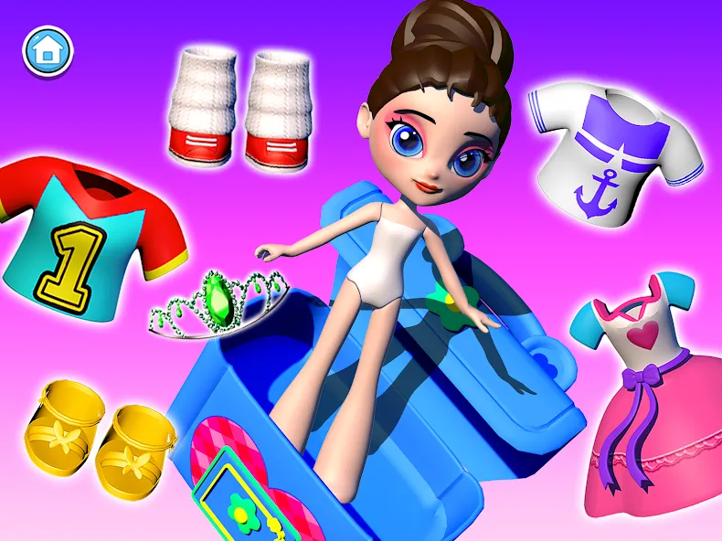 Doll Unbox! Fun Unboxing Games МОД/Взлом [Меню, Бесконечные монеты и Открытые уровни] Screenshot 2