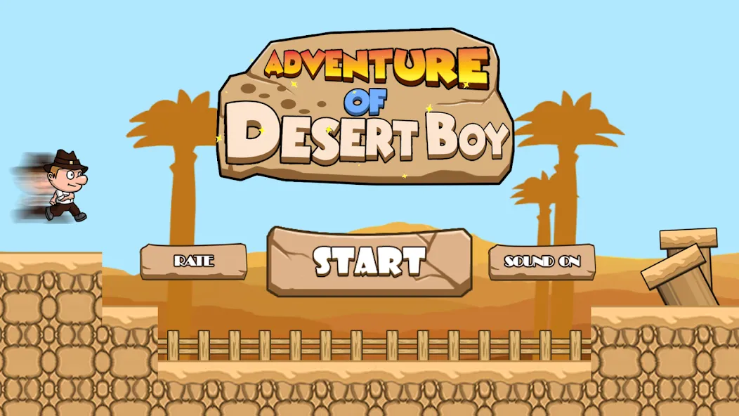 Ted Adventure of Desert Boy (Тед Приключения Пустынного Мальчика) МОД/Взлом [Меню, Бесконечные монеты и Открытые уровни] Screenshot 2
