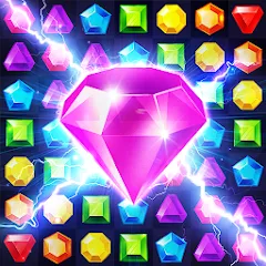Скачать Взломанная Jewels Planet - Match 3 Puzzle на Андроид (Много жизней и ходов)