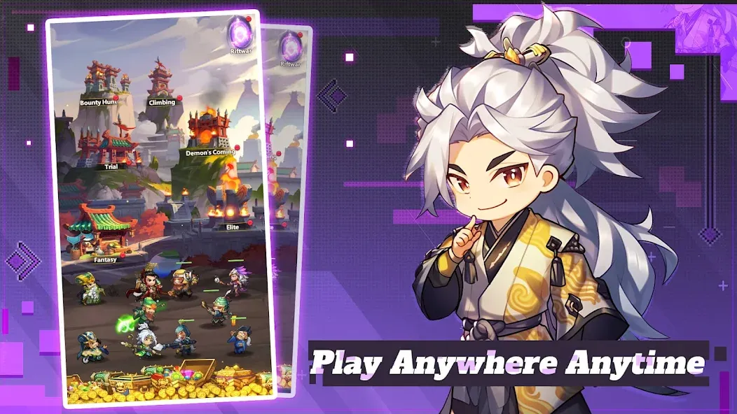 Mini Heroes: Summoners War (Мини Герои) МОД/Взлом [Все открыто, Дополнительные деньги и Меню MOD] Screenshot 1