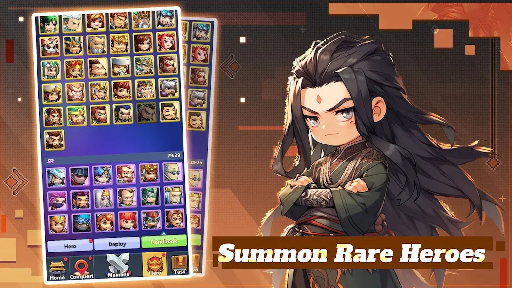 Mini Heroes: Summoners War (Мини Герои) МОД/Взлом [Все открыто, Дополнительные деньги и Меню MOD] Screenshot 2