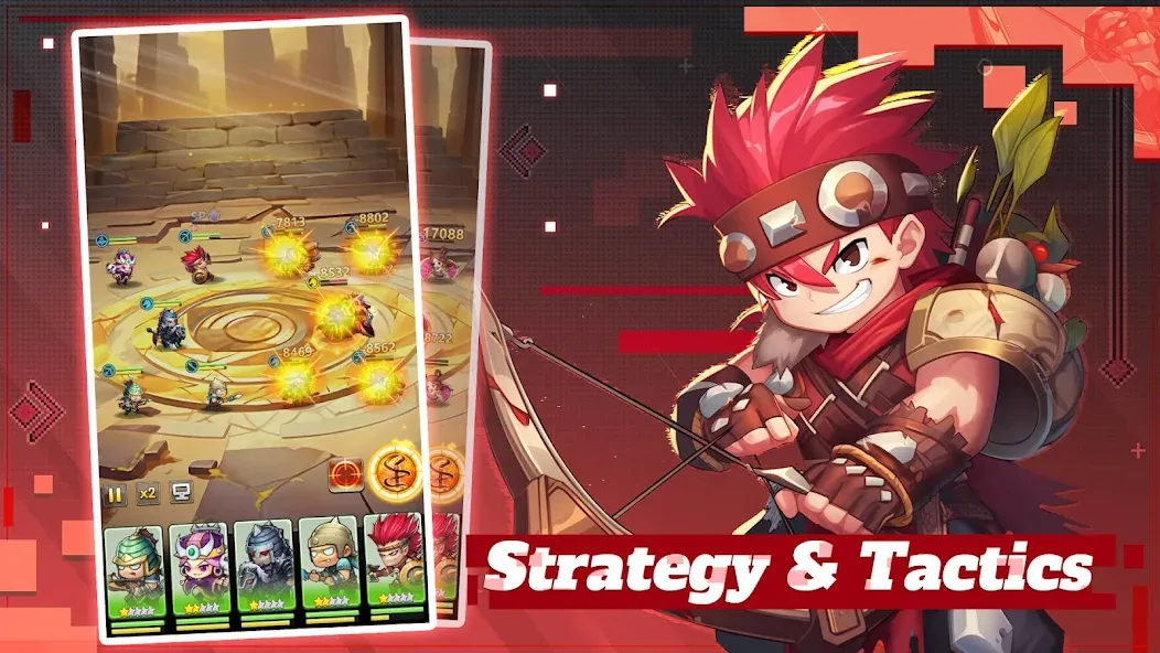 Mini Heroes: Summoners War (Мини Герои) МОД/Взлом [Все открыто, Дополнительные деньги и Меню MOD] Screenshot 4