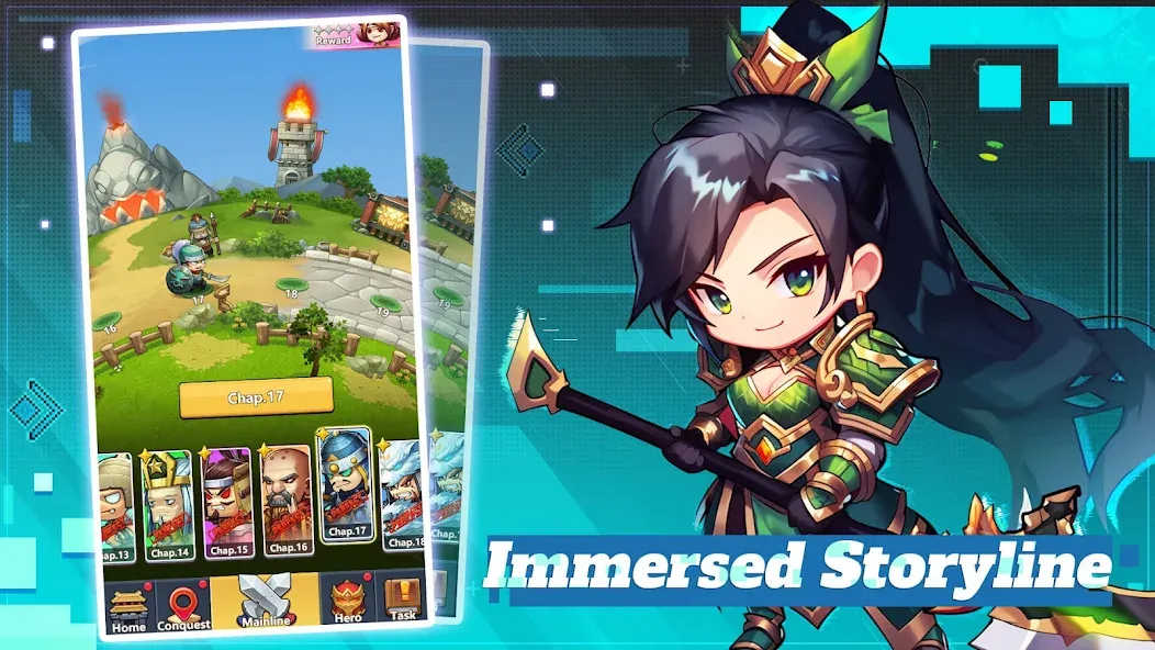 Mini Heroes: Summoners War (Мини Герои) МОД/Взлом [Все открыто, Дополнительные деньги и Меню MOD] Screenshot 5