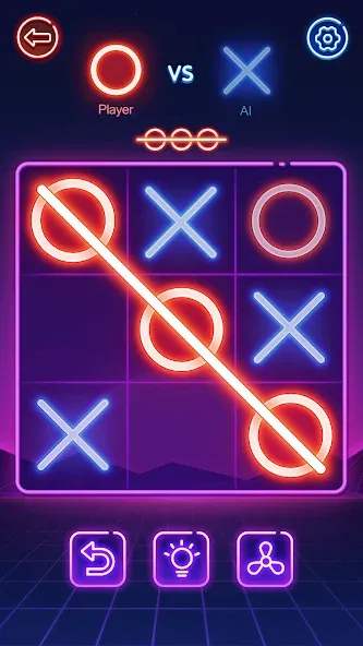 Tic Tac Toe 2 Player: XOXO МОД/Взлом [Деньги, Монеты и Меню MOD] Screenshot 1
