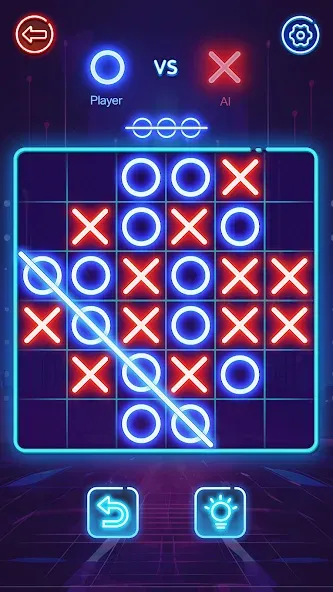 OX Game - XOXO · Tic Tac Toe МОД/Взлом [Бесконечные деньги, Монеты и Мега MOD] Screenshot 3