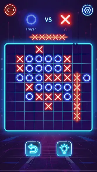 OX Game - XOXO · Tic Tac Toe МОД/Взлом [Бесконечные деньги, Монеты и Мега MOD] Screenshot 5