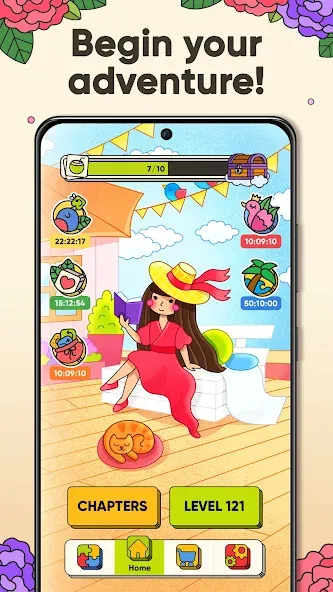 3 Tiles - Tile Matching Games (Тайлс) МОД/Взлом [Бесконечные деньги, Монеты и Мега MOD] Screenshot 3