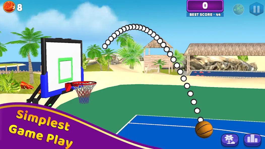 Shoot Challenge Basketball (Шут Челлендж Баскетбол) МОД/Взлом [Меню, Бесконечные монеты и Открытые уровни] Screenshot 1
