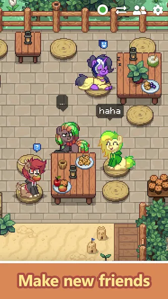 Pony Town - Social MMORPG (Пони Таун) МОД/Взлом [Меню, Бесконечные монеты и Открытые уровни] Screenshot 1