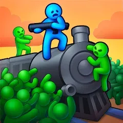 Скачать Train Defense: Zombie Game Взломанная (много денег) на Андроид бесплатно