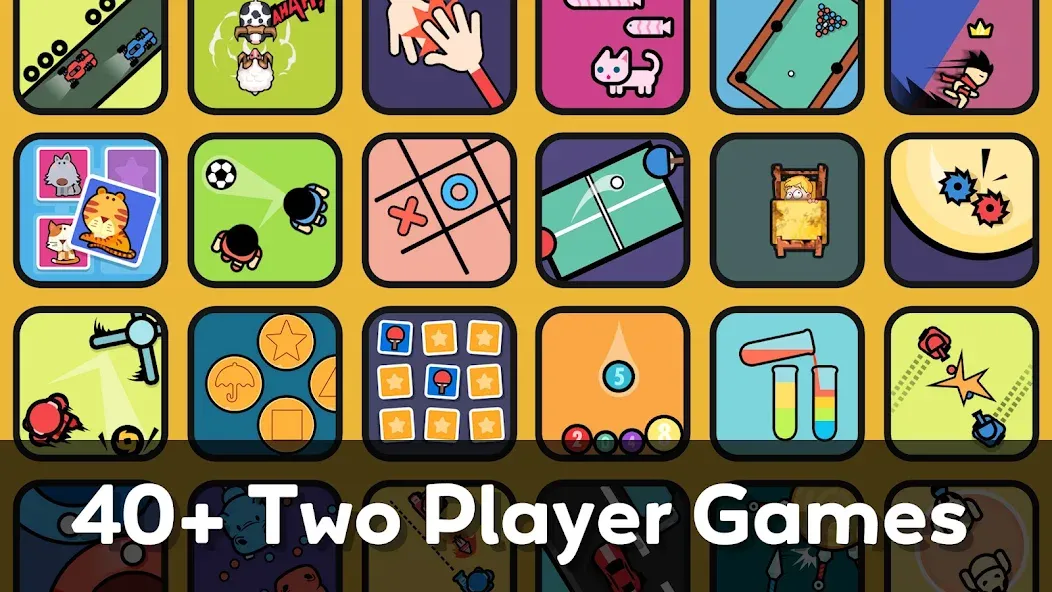 Two Player Games: 2 Player Joy МОД/Взлом [Много денег, Монет и Все открыто] Screenshot 1