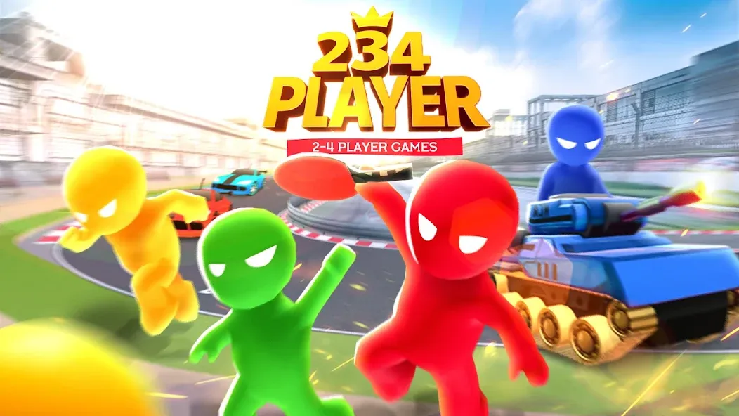 2 3 4 Player Games МОД/Взлом [Много монет, Открытые уровни и Мега MOD] Screenshot 1