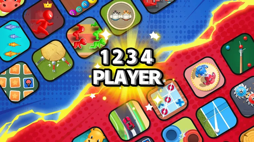 2 3 4 Player Games МОД/Взлом [Много монет, Открытые уровни и Мега MOD] Screenshot 2