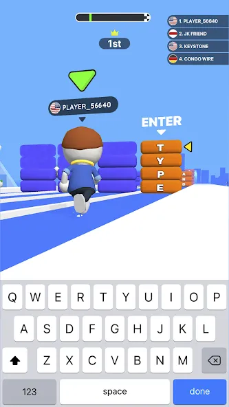 Type Sprint: Typing Games (Тайп Спринт) МОД/Взлом [Много монет, Открытые уровни и Мега MOD] Screenshot 3