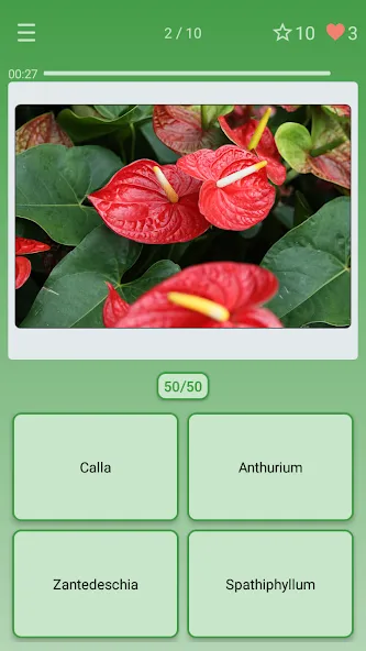 Quiz: Flowers, Plants МОД/Взлом [Меню, Бесконечные монеты и Открытые уровни] Screenshot 1