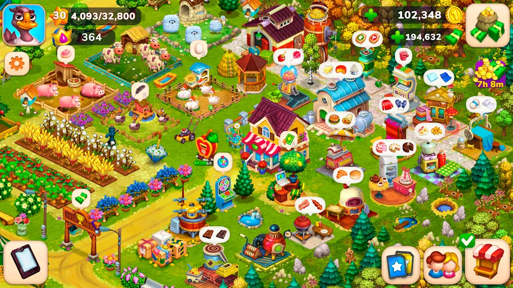 Farmington – Farm game (Фармингтон) МОД/Взлом [Много денег, Монет и Все открыто] Screenshot 1