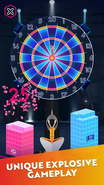 Darts of Fury (Дартс оф Фьюри) МОД/Взлом [Много монет, Открытые уровни и Мега MOD] Screenshot 2