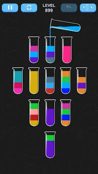 Water Sort Puzzle (Уотер Сорт Пазл) МОД/Взлом [Меню, Бесконечные монеты и Открытые уровни] Screenshot 2