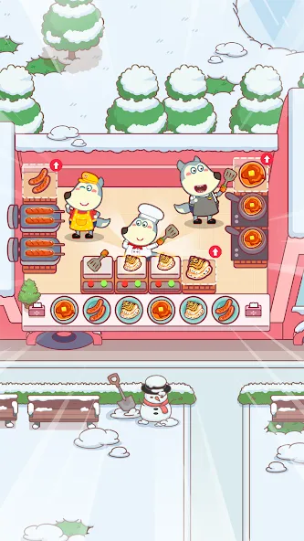 Wolfoo Snack Bar, Restaurant МОД/Взлом [Все открыто, Дополнительные деньги и Меню MOD] Screenshot 3