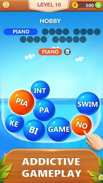 Word Bubble Puzzle - Word Game МОД/Взлом [Много монет, Открытые уровни и Мега MOD] Screenshot 2