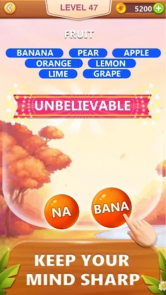 Word Bubble Puzzle - Word Game МОД/Взлом [Много монет, Открытые уровни и Мега MOD] Screenshot 3