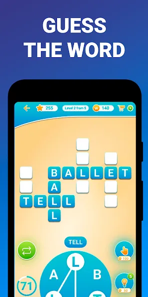 Words from word: Crosswords МОД/Взлом [Много монет, Открытые уровни и Мега MOD] Screenshot 3
