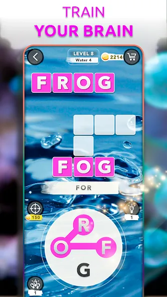 Word Connect - Words of Nature МОД/Взлом [Все открыто, Дополнительные деньги и Меню MOD] Screenshot 4