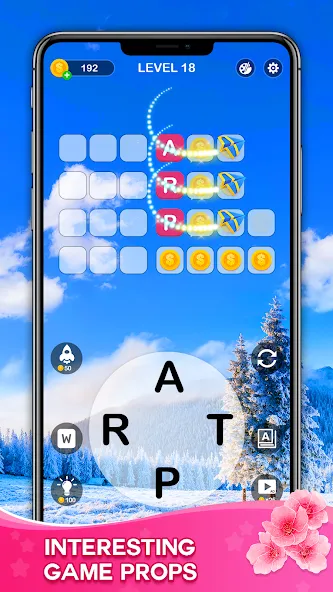 Word Connect - Train Brain (Ворд Коннект) МОД/Взлом [Деньги, Монеты и Меню MOD] Screenshot 3