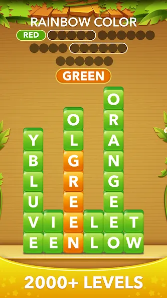 Word Heaps -Connect Stack Word МОД/Взлом [Много монет, Открытые уровни и Мега MOD] Screenshot 2