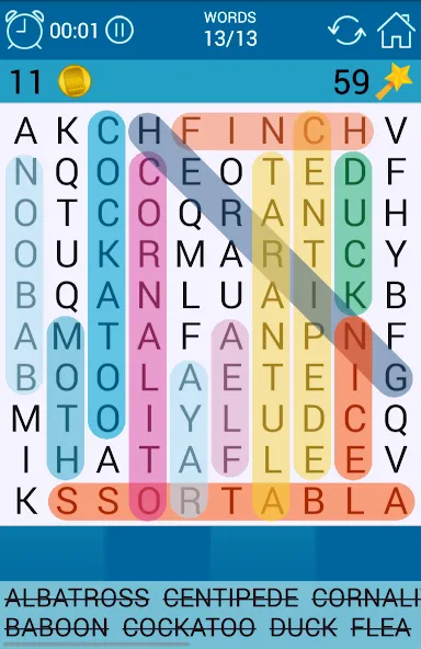 Word Search МОД/Взлом [Бесконечные деньги, Монеты и Мега MOD] Screenshot 2