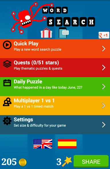 Word Search МОД/Взлом [Бесконечные деньги, Монеты и Мега MOD] Screenshot 3
