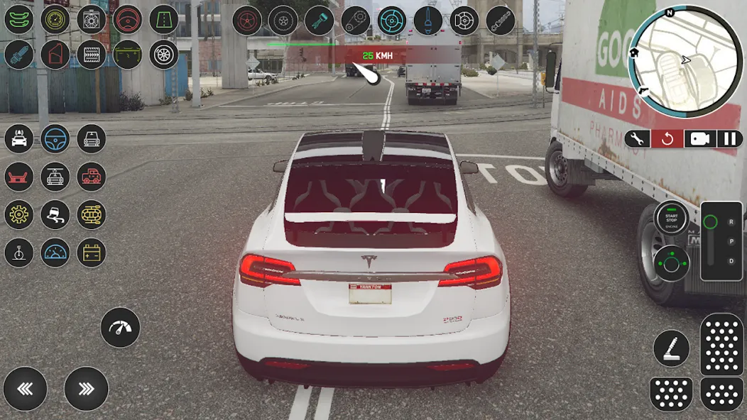 Electric Tesla Model X Driver (Электрический водитель   ) МОД/Взлом [Меню, Бесконечные монеты и Открытые уровни] Screenshot 2