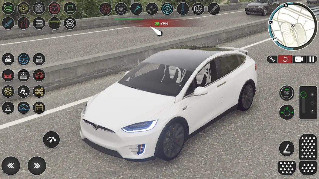 Electric Tesla Model X Driver (Электрический водитель   ) МОД/Взлом [Меню, Бесконечные монеты и Открытые уровни] Screenshot 3