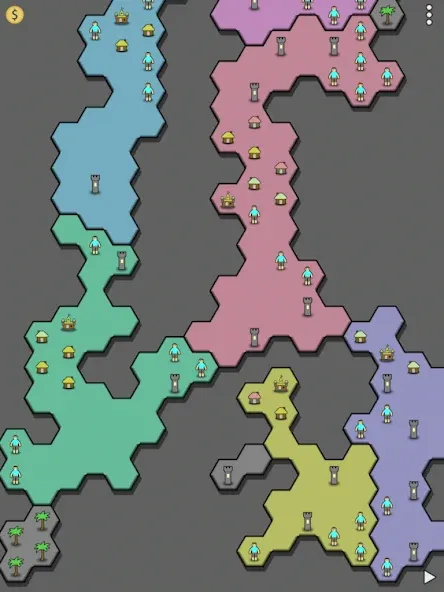 Antiyoy Online (Антий Онлайн) МОД/Взлом [Меню, Бесконечные монеты и Открытые уровни] Screenshot 3